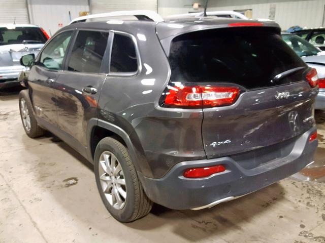 1C4PJMDB0JD516710 - 2018 JEEP CHEROKEE L GRAY photo 3