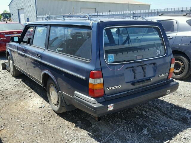 YV1AX8854J1770707 - 1988 VOLVO 245 DL BLUE photo 3