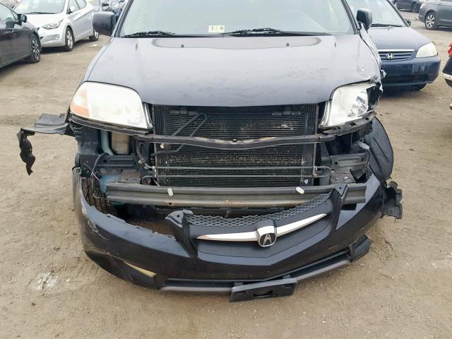 2HNYD18842H528110 - 2002 ACURA MDX TOURIN BLACK photo 7