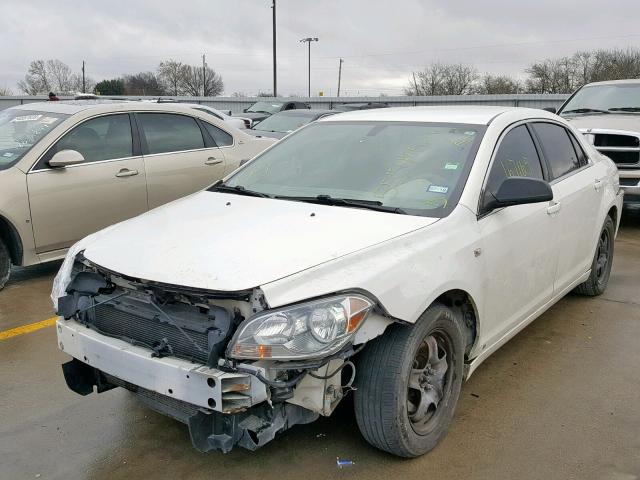 1G1ZG57B884288855 - 2008 CHEVROLET MALIBU LS WHITE photo 2