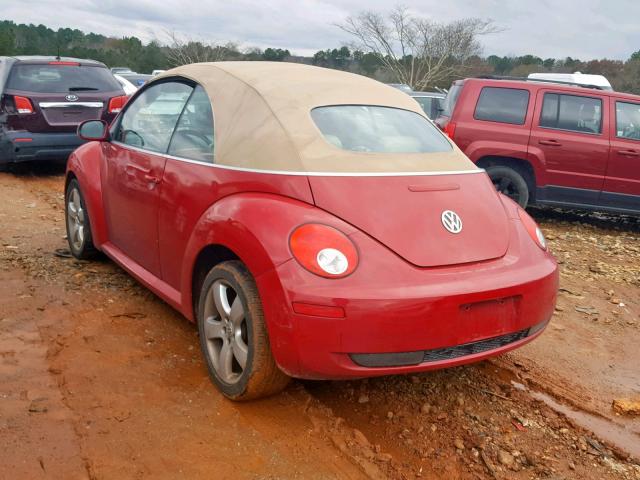 3VWSF31Y66M312811 - 2006 VOLKSWAGEN NEW BEETLE RED photo 3