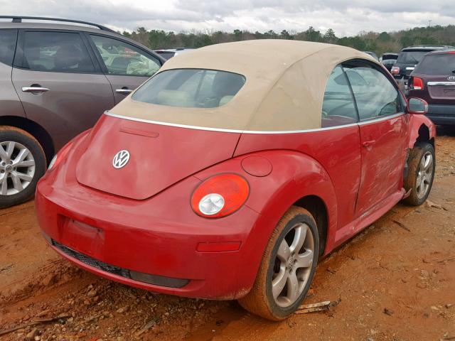 3VWSF31Y66M312811 - 2006 VOLKSWAGEN NEW BEETLE RED photo 4