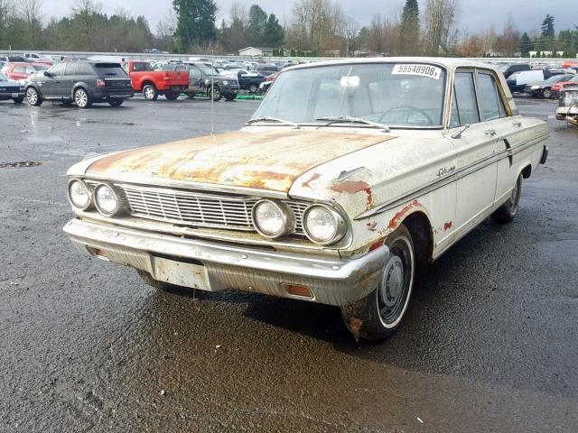 4K42F172257 - 1964 FORD FAIRLANE WHITE photo 2