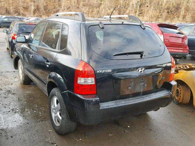 KM8JM12B65U125139 - 2005 HYUNDAI TUCSON GL BLACK photo 3