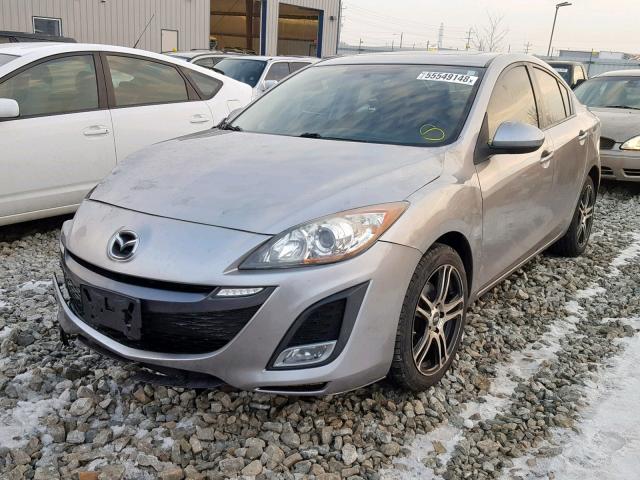 JM1BL1W54B1366422 - 2011 MAZDA 3 S GRAY photo 2