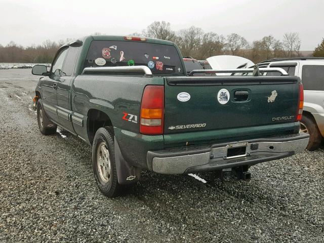 2GCEK19T711329206 - 2001 CHEVROLET SILVERADO GREEN photo 3