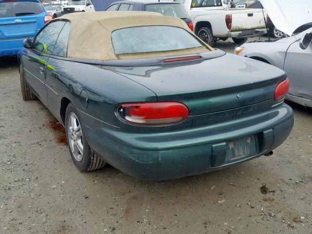 3C3EL55HXVT514915 - 1997 CHRYSLER SEBRING JX GREEN photo 3