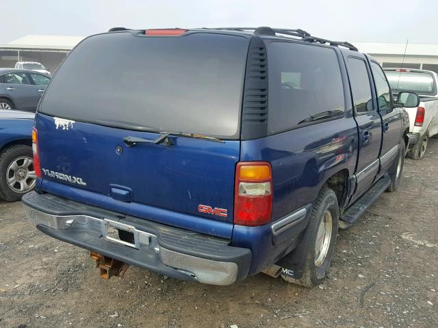 1GKFK16T41J189120 - 2001 GMC YUKON XL K BLUE photo 4