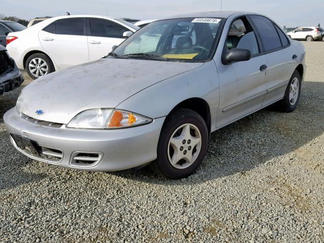 1G1JC524927237596 - 2002 CHEVROLET CAVALIER B SILVER photo 2