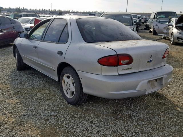 1G1JC524927237596 - 2002 CHEVROLET CAVALIER B SILVER photo 3