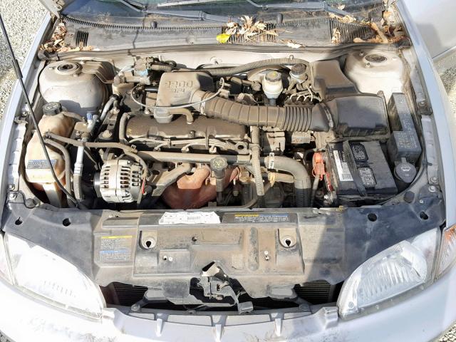 1G1JC524927237596 - 2002 CHEVROLET CAVALIER B SILVER photo 7