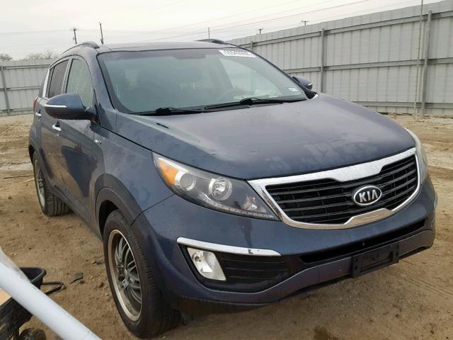 KNDPCCA29C7181604 - 2012 KIA SPORTAGE E BLUE photo 1