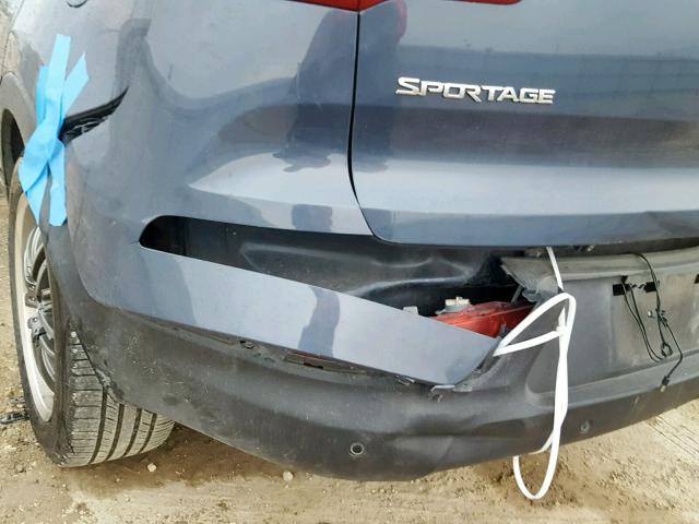 KNDPCCA29C7181604 - 2012 KIA SPORTAGE E BLUE photo 9