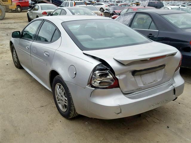 2G2WP522051178511 - 2005 PONTIAC GRAND PRIX SILVER photo 3