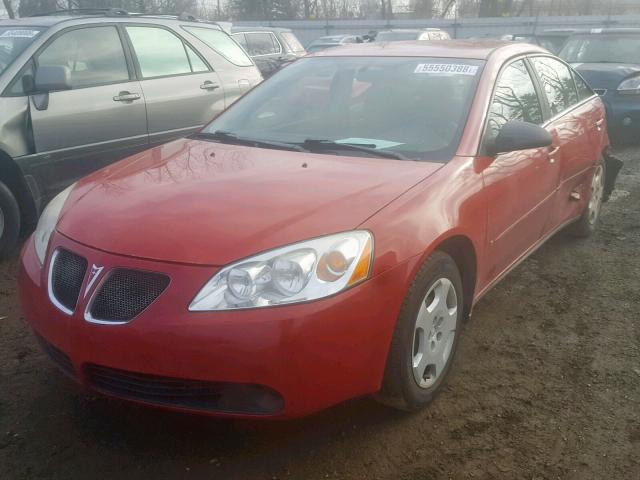 1G2ZF55B064228793 - 2006 PONTIAC G6 SE RED photo 2