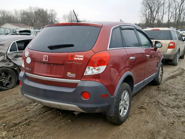 3GSCL33P58S677083 - 2008 SATURN VUE XE MAROON photo 4