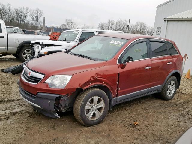 3GSCL33P58S677083 - 2008 SATURN VUE XE MAROON photo 9
