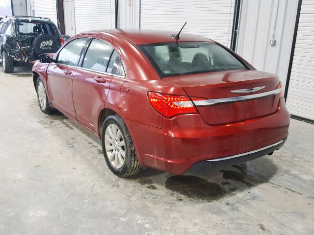 1C3CCBBB0DN570396 - 2013 CHRYSLER 200 TOURIN RED photo 3