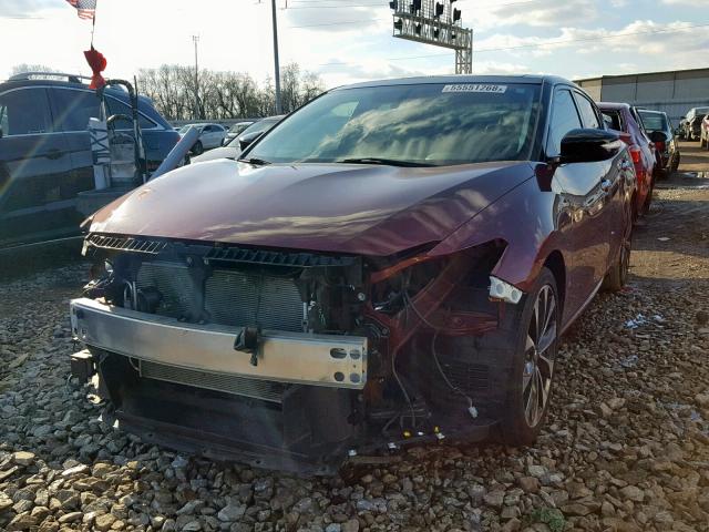 1N4AA6AP3HC373792 - 2017 NISSAN MAXIMA 3.5 MAROON photo 2