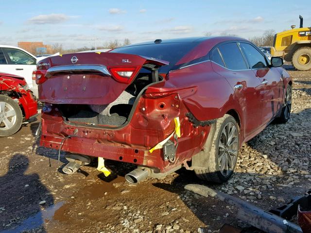 1N4AA6AP3HC373792 - 2017 NISSAN MAXIMA 3.5 MAROON photo 4