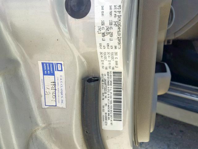 1J8HG48P77C622166 - 2007 JEEP COMMANDER GRAY photo 10