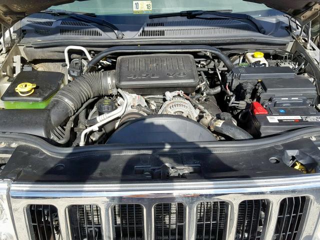 1J8HG48P77C622166 - 2007 JEEP COMMANDER GRAY photo 7