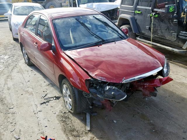 KNAFE221995606150 - 2009 KIA SPECTRA EX RED photo 1