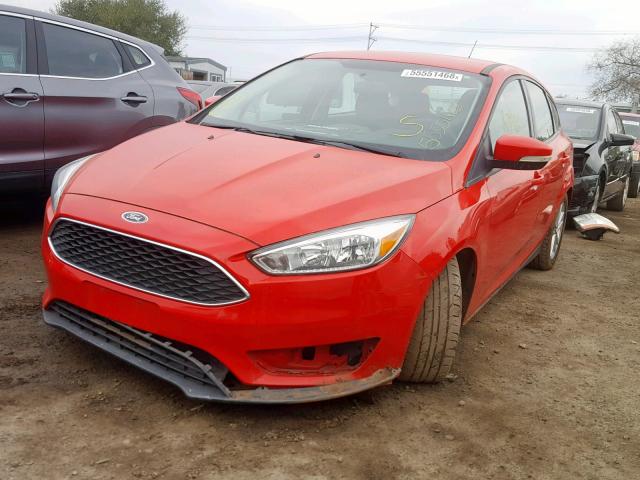 1FADP3K2XFL288670 - 2015 FORD FOCUS SE RED photo 2