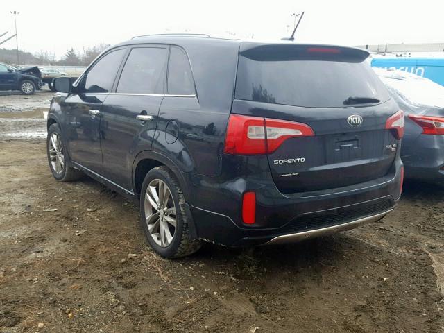 5XYKW4A75EG440999 - 2014 KIA SORENTO SX BLACK photo 3