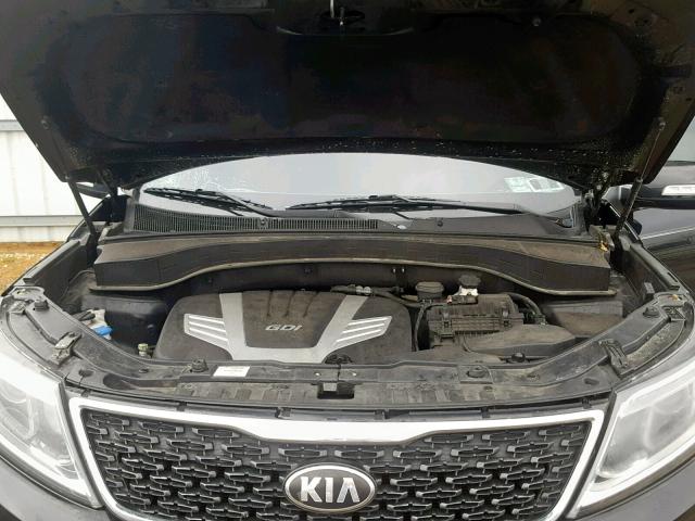 5XYKW4A75EG440999 - 2014 KIA SORENTO SX BLACK photo 7