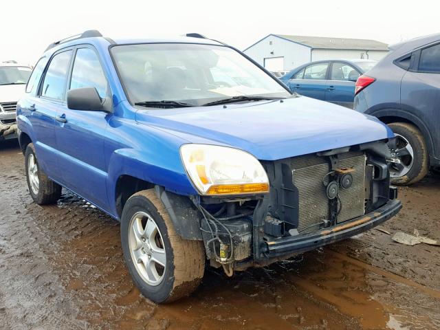 KNDJF724377384823 - 2007 KIA SPORTAGE L BLUE photo 1