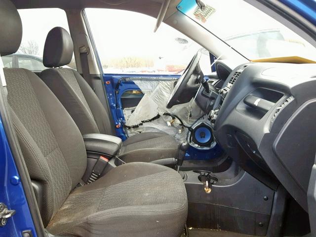 KNDJF724377384823 - 2007 KIA SPORTAGE L BLUE photo 5