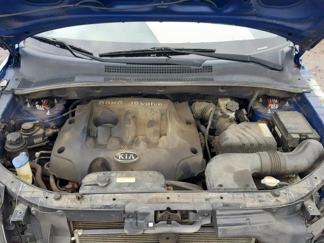 KNDJF724377384823 - 2007 KIA SPORTAGE L BLUE photo 7