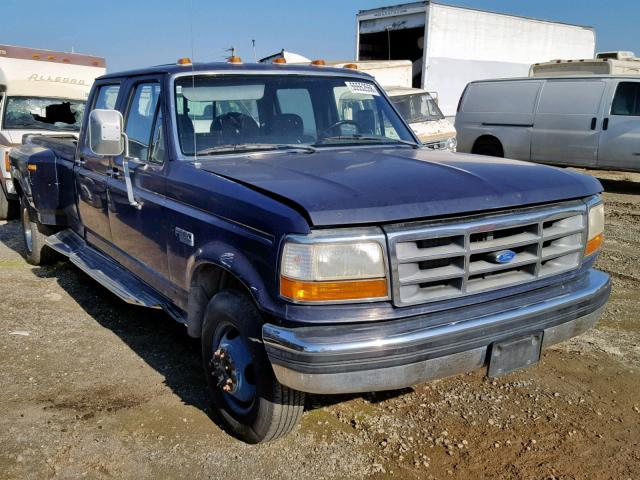 2FTJW35G5PCA14845 - 1993 FORD F350 BLUE photo 1