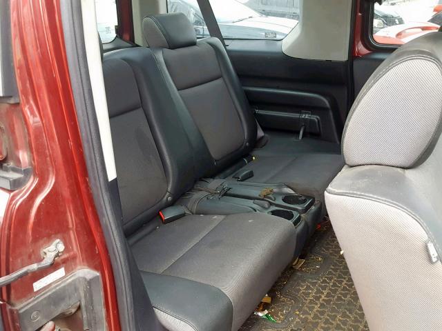 5J6YH28776L012723 - 2006 HONDA ELEMENT EX RED photo 6