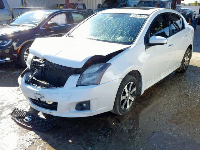 3N1AB6AP8CL769532 - 2012 NISSAN SENTRA 2.0 WHITE photo 2