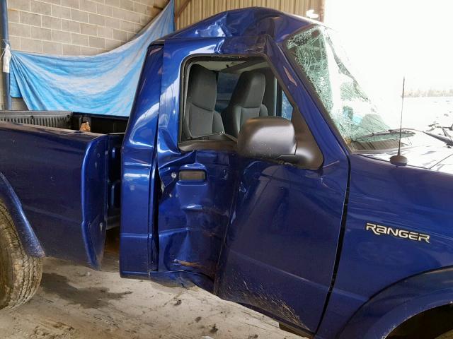 1FTYR10U75PA40172 - 2005 FORD RANGER BLUE photo 9