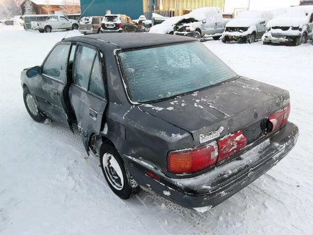 JM1BG2246N0479533 - 1992 MAZDA PROTEGE DX GRAY photo 3