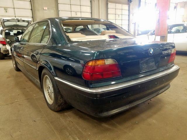 WBAGK2328TDH67657 - 1996 BMW 750 IL GREEN photo 3