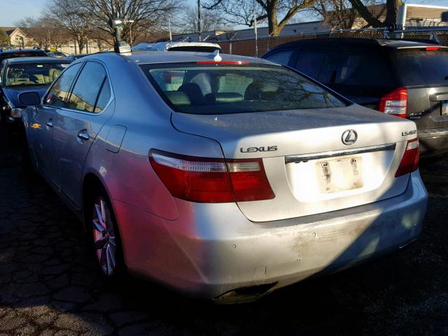 JTHBL46F875015828 - 2007 LEXUS LS 460 SILVER photo 3