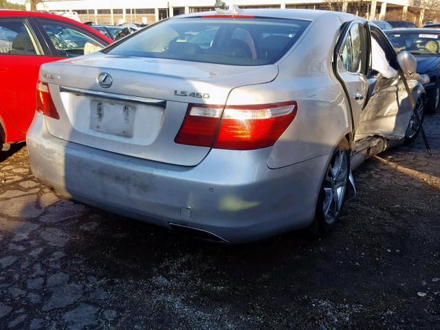 JTHBL46F875015828 - 2007 LEXUS LS 460 SILVER photo 4