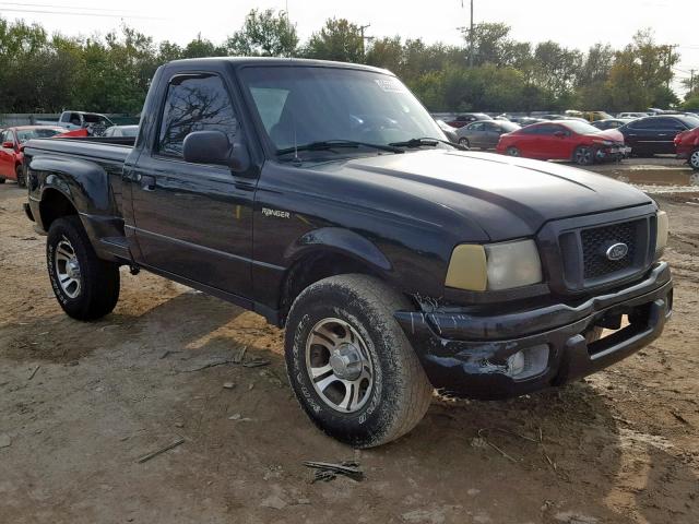 1FTYR10U04PB48468 - 2004 FORD RANGER BLACK photo 1