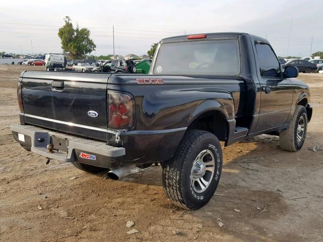 1FTYR10U04PB48468 - 2004 FORD RANGER BLACK photo 4