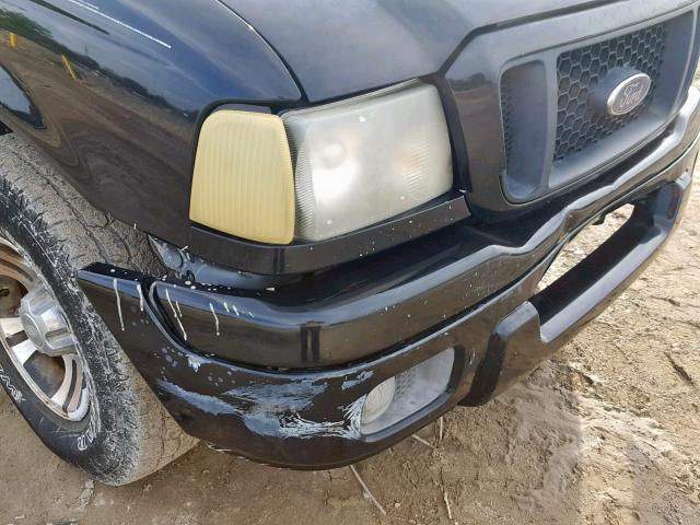 1FTYR10U04PB48468 - 2004 FORD RANGER BLACK photo 9