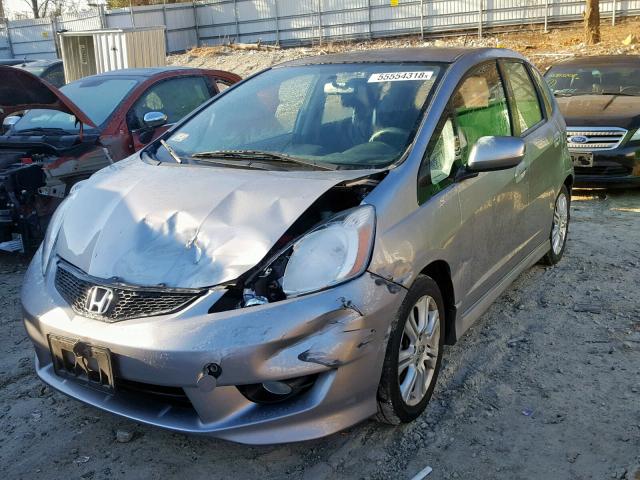 JHMGE8H46AS007321 - 2010 HONDA FIT SPORT GRAY photo 2