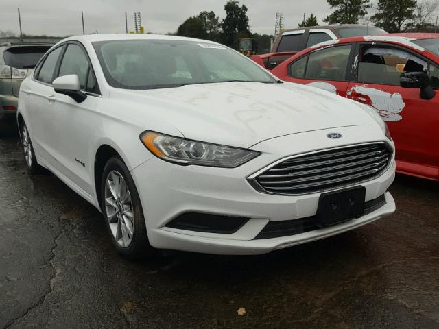 3FA6P0LU9HR182271 - 2017 FORD FUSION SE WHITE photo 1