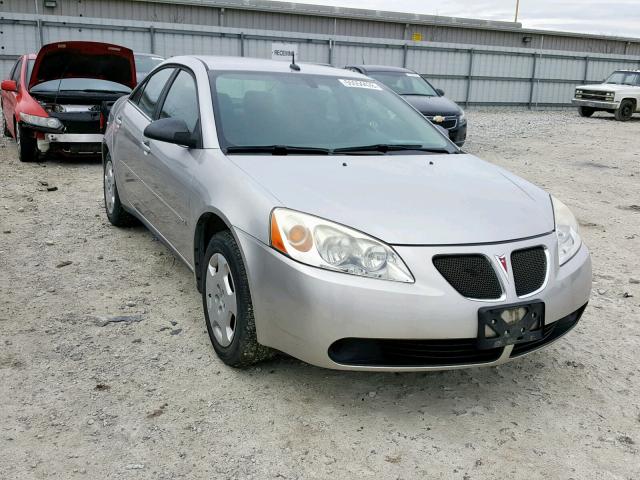 1G2ZF57B184109683 - 2008 PONTIAC G6 VALUE L SILVER photo 1