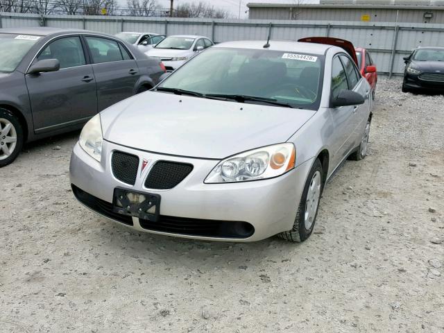 1G2ZF57B184109683 - 2008 PONTIAC G6 VALUE L SILVER photo 2