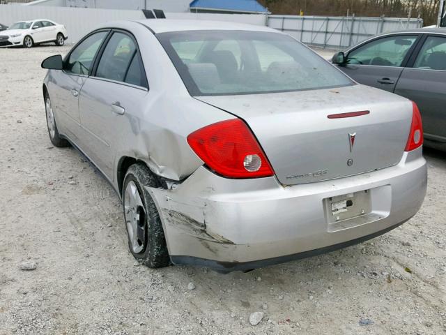 1G2ZF57B184109683 - 2008 PONTIAC G6 VALUE L SILVER photo 3