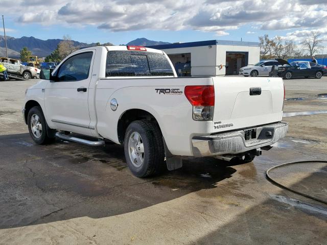 5TFJT52117X002128 - 2007 TOYOTA TUNDRA WHITE photo 3